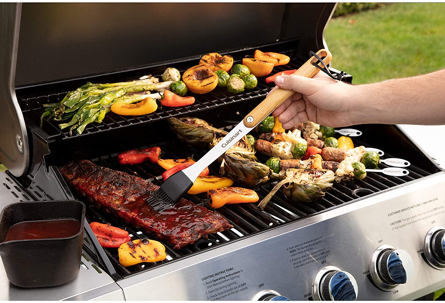 CGG-8500 boczny Five palnik grill gazowy