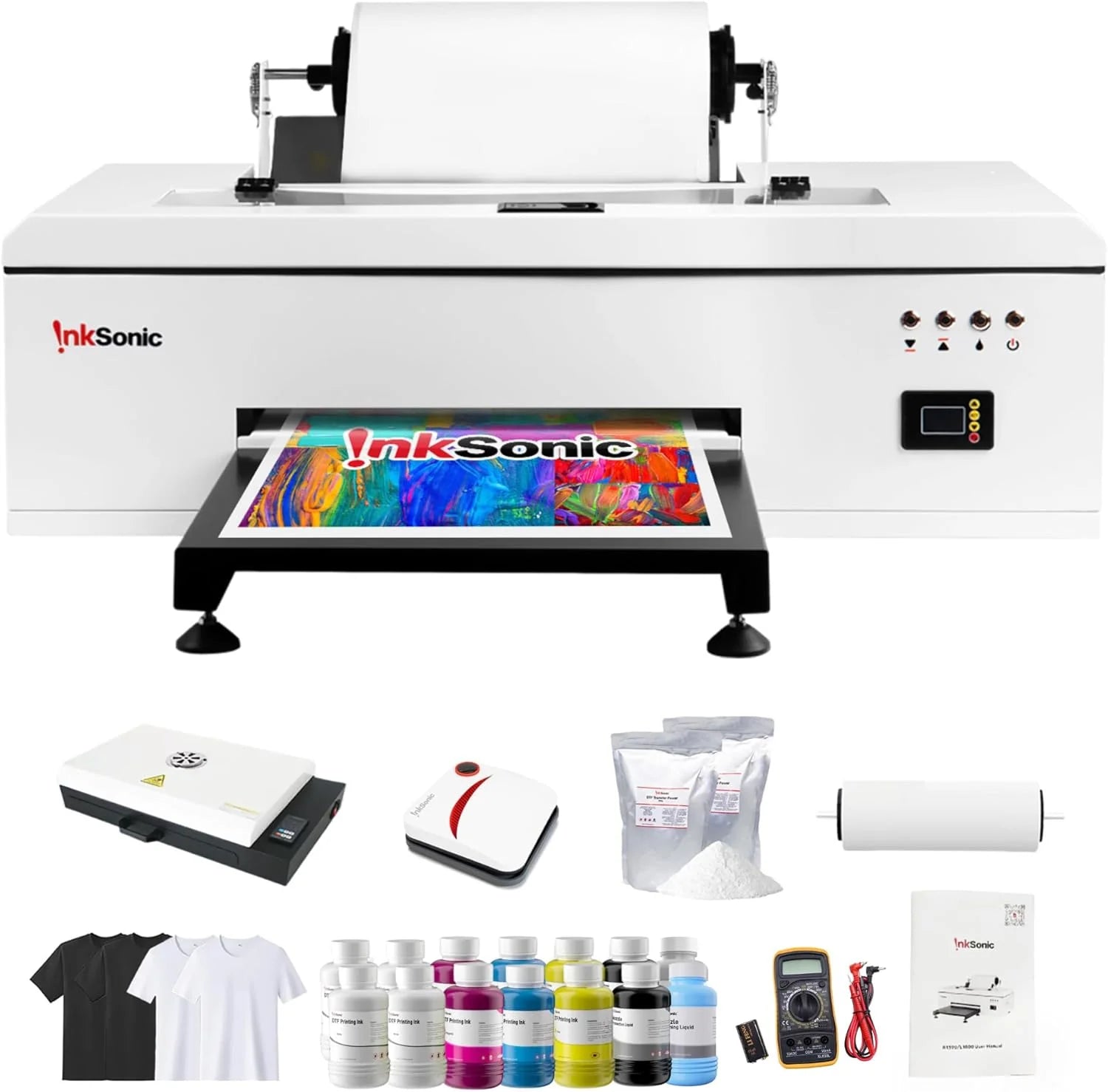 R1390 A3 DTF z piekarnik drukarka, T-shirt Printing zestaw