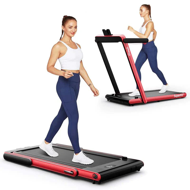 dc59300a88119fddb3fa128d274fdf4b3368df07994bc03452bf6ec5b7bda3f8 Treadmill - 2.5HP 2-in-1 Folding Under Desk, Featuring Speaker APP Remote Control - Portable Walking Jogging Machine for Home Gym Office