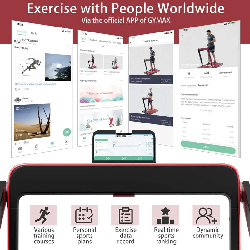 e0bd0e7aa87430ad11e6d7d19e6861b83ca799d6d28844cac8ba82e3b260921f Treadmill - 2.5HP 2-in-1 Folding Under Desk, Featuring Speaker APP Remote Control - Portable Walking Jogging Machine for Home Gym Office