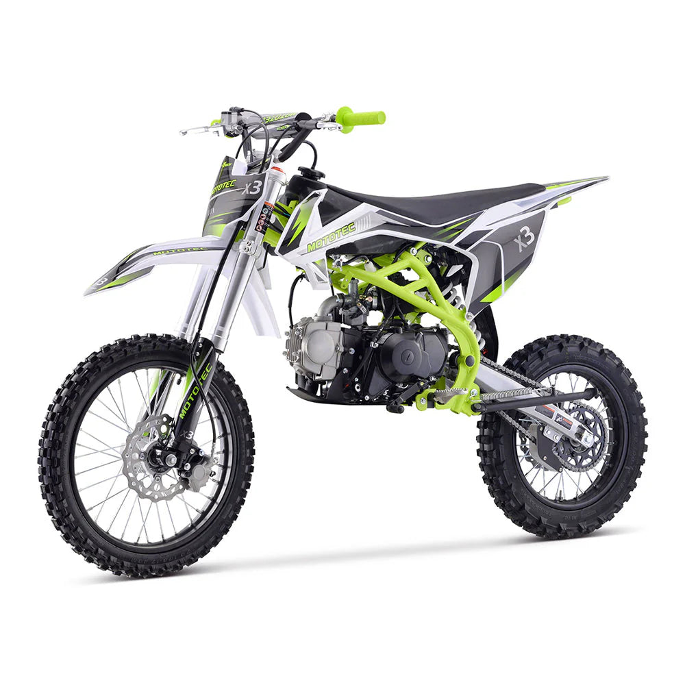 ef91893fdec7b71d562287b34772f61f684ed1bc8146df841eeceb1869cb50d9 Dirt rower, X3 125CC 4-Stroke zielony Gas-powered, (95731462)