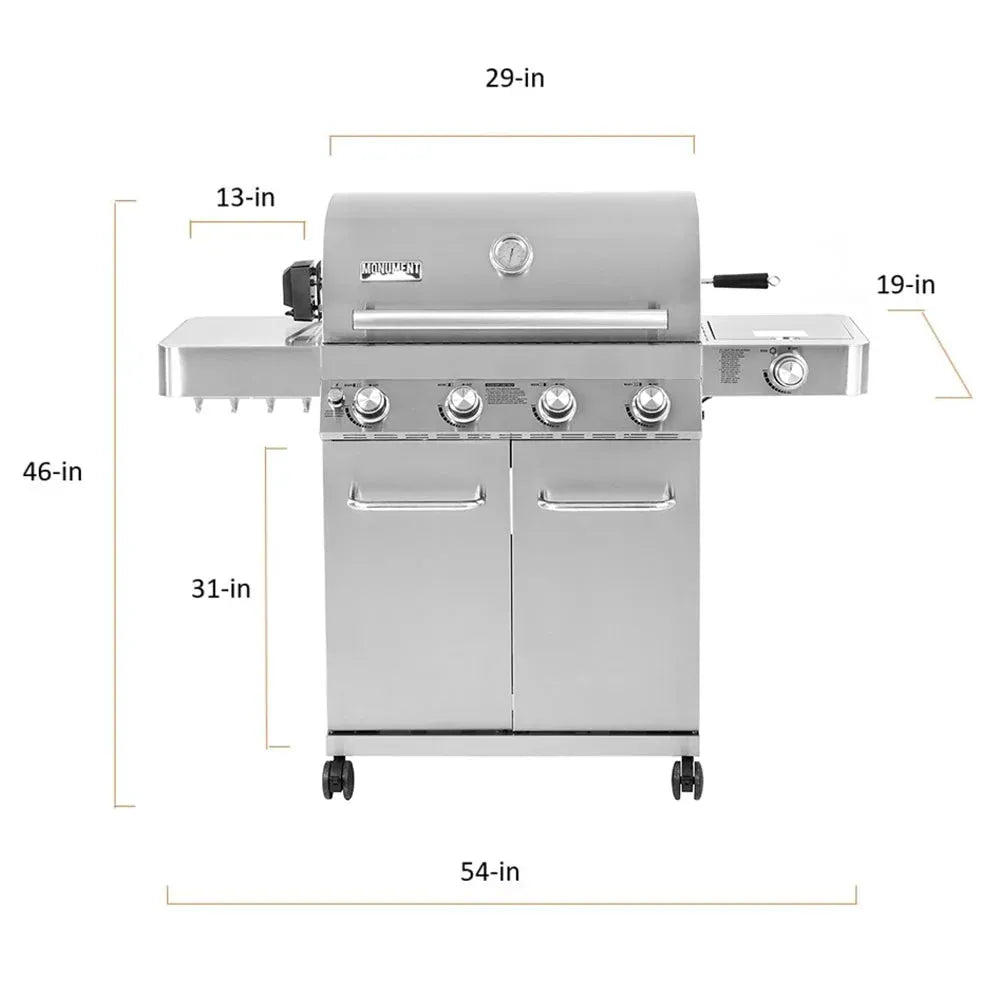 f2f0ac409261e3ffa38215098d4b858e7d9d36fac72b9f4759ff7d2969be557a Grills 17842 stal nierdzewna 4 palnik propanowy grill gazowy z Rotisserie