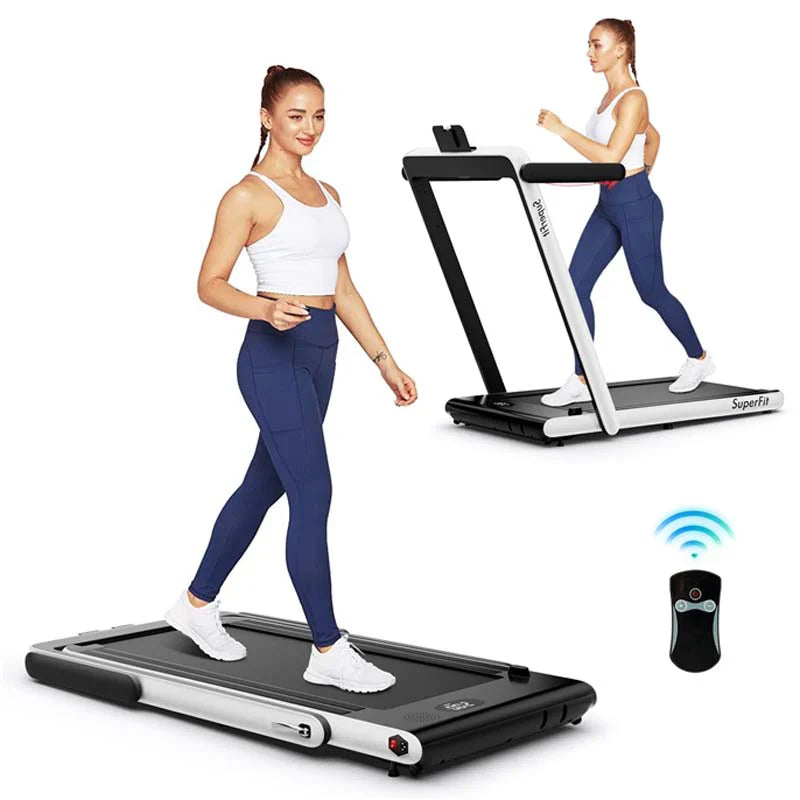 f8e07ee1394b3eee4294e844d01262c8731eac856a5b0c6b63ba7eaad3184b82 Treadmill - 2.5HP 2-in-1 Folding Under Desk, Featuring Speaker APP Remote Control - Portable Walking Jogging Machine for Home Gym Office
