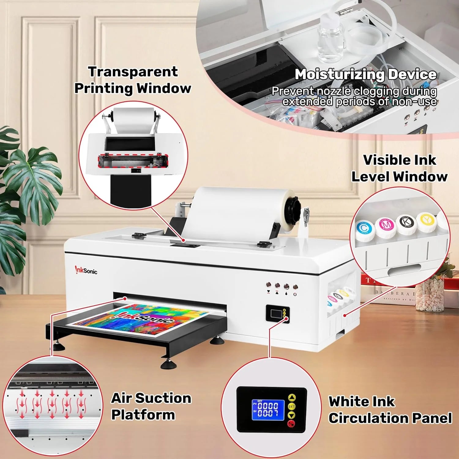 R1390 A3 DTF z piekarnik drukarka, T-shirt Printing zestaw