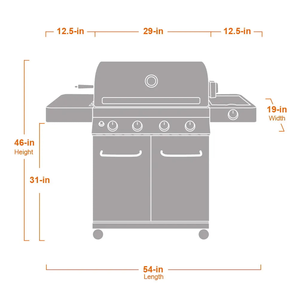 fba8f6510a5d061276a0102266f216f174e7d2af901c1c3c81c78293bf0465cf Grills 17842 stal nierdzewna 4 palnik propanowy grill gazowy z Rotisserie