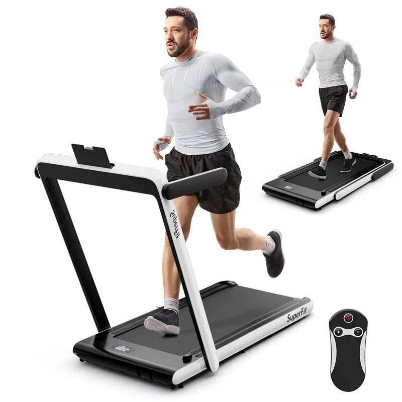 ffbcbc2a28c6249bec559179b09d6ebec1025d477f0200880b851c346b5c3add Treadmill - 2.5HP 2-in-1 Folding Under Desk, Featuring Speaker APP Remote Control - Portable Walking Jogging Machine for Home Gym Office